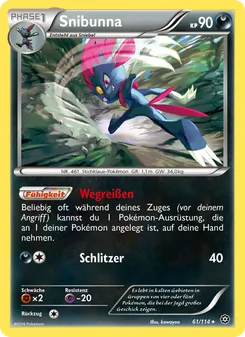Karte Snibunna aus Dampfkessel, Nummer 61/114