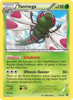 Karte Yanmega aus Dampfkessel, Nummer 7/114