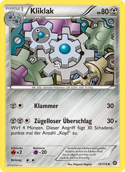 Karte Kliklak aus Dampfkessel, Nummer 72/114