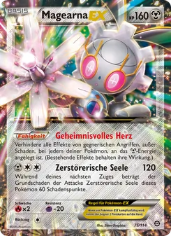 Karte Magearna EX aus Dampfkessel, Nummer 75/114