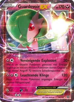 Karte Guardevoir EX aus Dampfkessel, Nummer 78/114