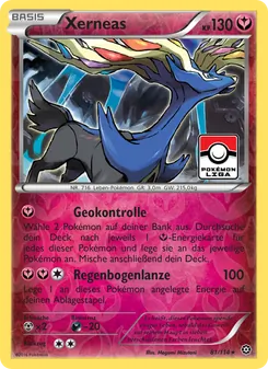 Karte Xerneas aus Dampfkessel, Nummer 81/114