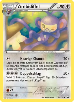 Karte Ambidiffel aus Dampfkessel, Nummer 91/114