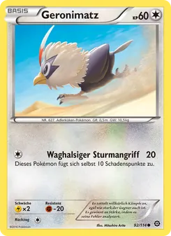 Karte Geronimatz aus Dampfkessel, Nummer 92/114