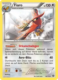 Karte Fiaro aus Dampfkessel, Nummer 96/114