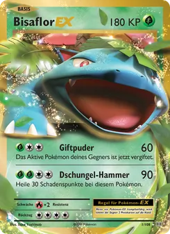 Karte Bisaflor EX aus Evolution, Nummer 1/108