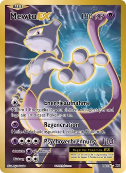 Karte Mewtu EX aus Evolution, Nummer 103/108