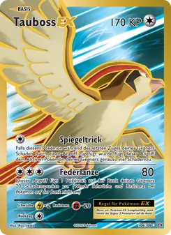 Karte Tauboss EX aus Evolution, Nummer 104/108
