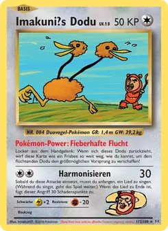 Karte Imakuni?s Dodu aus Evolution, Nummer 112/108