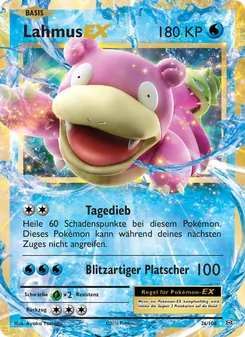 Karte Lahmus EX aus Evolution, Nummer 26/108