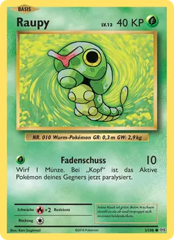 Karte Raupy aus Evolution, Nummer 3/108