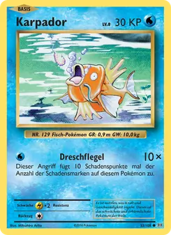 Karte Karpador aus Evolution, Nummer 33/108