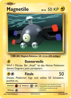 Karte Magnetilo aus Evolution, Nummer 37/108