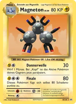 Karte Magneton aus Evolution, Nummer 38/108