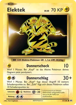 Karte Elektek aus Evolution, Nummer 41/108