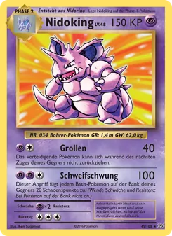 Karte Nidoking aus Evolution, Nummer 45/108