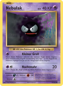 Karte Nebulak aus Evolution, Nummer 47/108