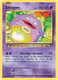 Karte Smogon aus Evolution, Nummer 50/108