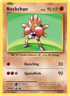 Karte Nockchan aus Evolution, Nummer 62/108