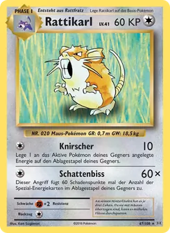 Karte Rattikarl aus Evolution, Nummer 67/108