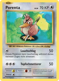 Karte Porenta aus Evolution, Nummer 68/108