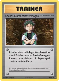 Karte Rockos Durchhaltevermögen aus Evolution, Nummer 74/108