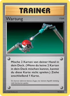 Karte Wartung aus Evolution, Nummer 79/108