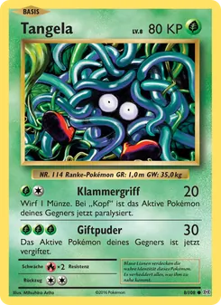 Karte Tangela aus Evolution, Nummer 8/108