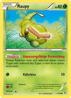 Karte Raupy aus Flammenmeer, Nummer 1/106
