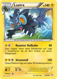 Karte Luxtra aus Flammenmeer, Nummer 34/106