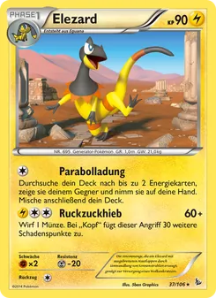 Karte Elezard aus Flammenmeer, Nummer 37/106