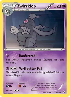 Karte Zwirrklop aus Flammenmeer, Nummer 39/106