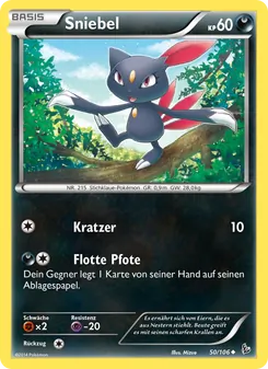 Karte Sniebel aus Flammenmeer, Nummer 50/106