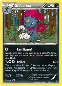 Karte Snibunna aus Flammenmeer, Nummer 52/106