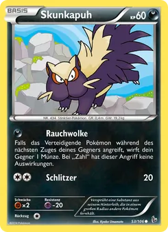 Karte Skunkapuh aus Flammenmeer, Nummer 53/106