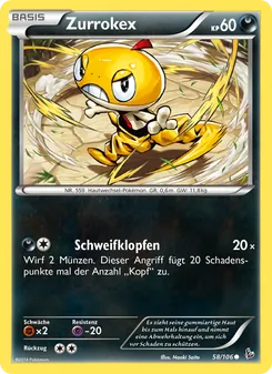 Karte Zurrokex aus Flammenmeer, Nummer 58/106