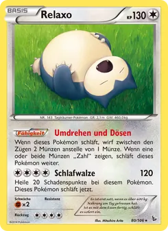 Karte Relaxo aus Flammenmeer, Nummer 80/106