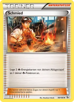 Karte Schmied aus Flammenmeer, Nummer 88/106