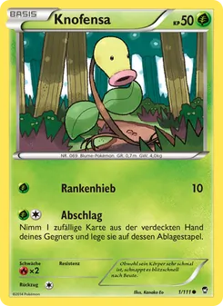 Karte Knofensa aus Fliegende Fäuste, Nummer 1/111