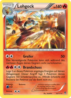 Karte Lohgock aus Fliegende Fäuste, Nummer 14/111