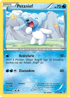 Karte Petznief aus Fliegende Fäuste, Nummer 21/111
