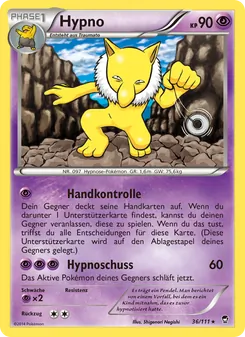 Karte Hypno aus Fliegende Fäuste, Nummer 36/111