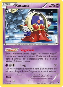 Karte Rossana aus Fliegende Fäuste, Nummer 37/111
