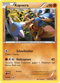 Karte Kapoera aus Fliegende Fäuste, Nummer 49/111