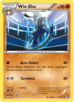 Karte Wie-Shu aus Fliegende Fäuste, Nummer 57/111