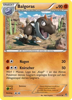 Karte Balgoras aus Fliegende Fäuste, Nummer 61/111
