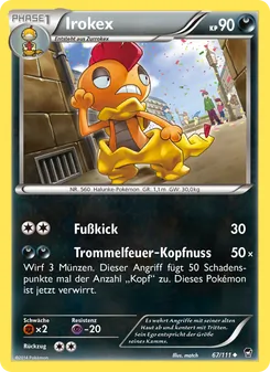 Karte Irokex aus Fliegende Fäuste, Nummer 67/111