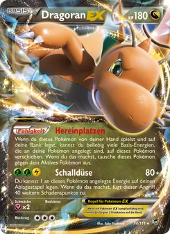 Karte Dragoran EX aus Fliegende Fäuste, Nummer 74/111
