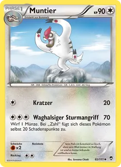 Karte Muntier aus Fliegende Fäuste, Nummer 82/111