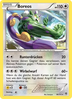 Karte Boreos aus Fliegende Fäuste, Nummer 86/111